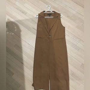 Long peacoat style vest- size small